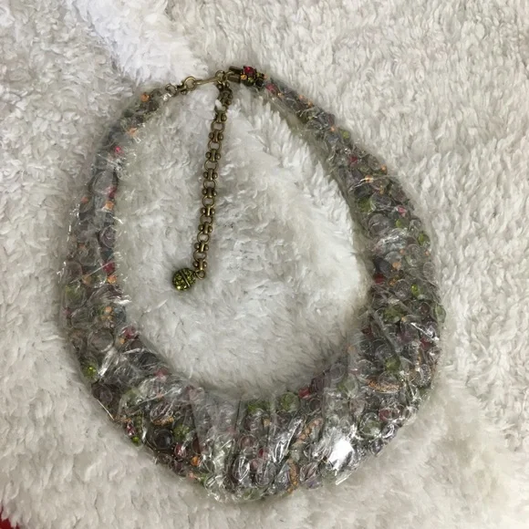 Heidi Daus Dragonfly Statement Bib Necklace Factory Sealed